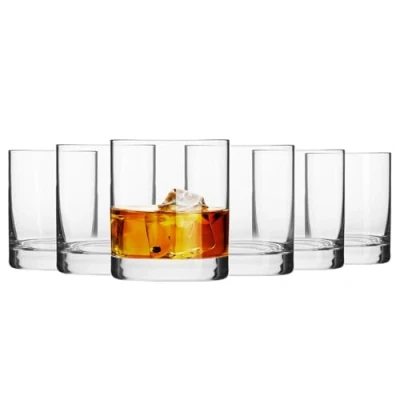 Afbeelding van Krosno Rum Whiskyglazen, set van 6, 300 ml, Salve collectie, perfect voor thuis, restaurant, feesten, vaatwasmachinebestendig