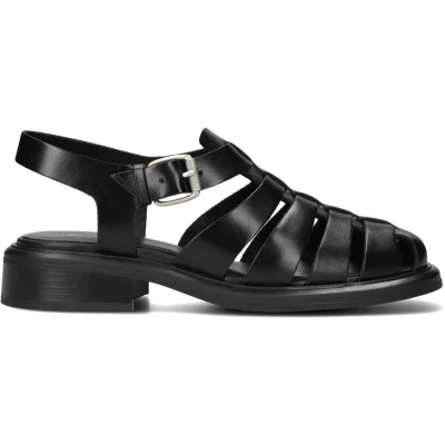 Afbeelding van Vagabond Shoemakers dames Ellis sandaal van leer in de kleur Zwart, maat: 38