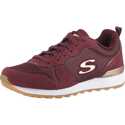 Image de Skechers Femme Vie Amoureuse Baskets Basses, Bourgogne, 38.5 EU