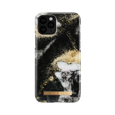 Afbeelding van iDeal of Sweden iPhone 11 Pro Hoesje Fashion Back Case Black Galaxy Marble