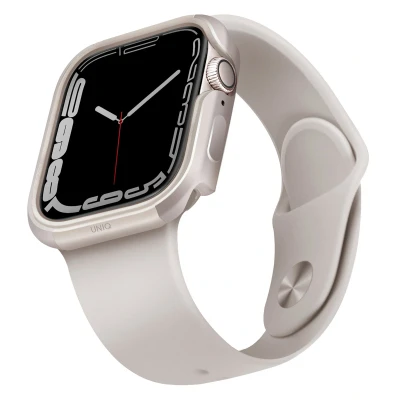 Afbeelding van UNIQ kast Valencia Apple Watch Serie 4/5/6/7/8/9/SE/SE2 45/44mm. sterrenlicht