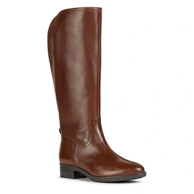 Afbeelding van Geox Felicity Laarzen, Dames, Maat: 38, Brown Leer
