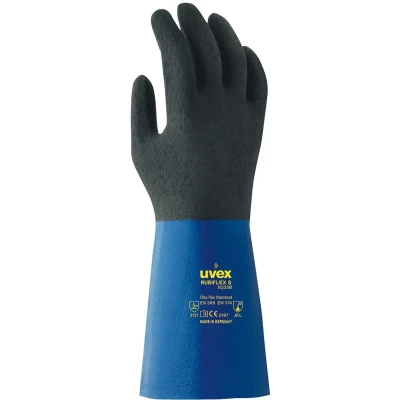 Afbeelding van uvex 6055710 rubiflex S XG35B Chemicaliënhandschoen Maat (handschoen): 10 1 paar
