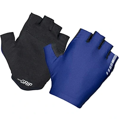Afbeelding van GripGrab Aerolite InsideGrip Korte Vinger Zomer Race Fietshandschoenen zonder Padding Navy Blauw Unisex Maat XL