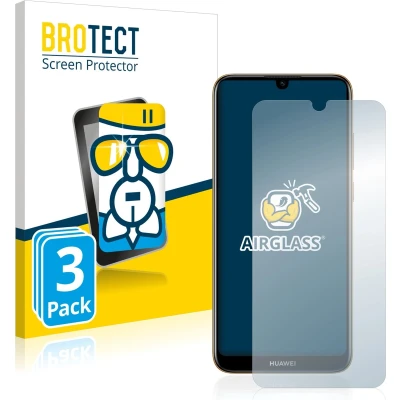 Afbeelding van BROTECT Screenprotector voor Huawei Y6 2019 / Pro Folie Beschermfolie Beschermglas transparant (3 Stuks)