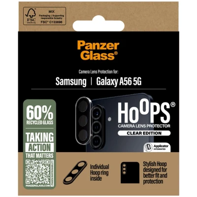 Afbeelding van PanzerGlass Hoops Transparent (1 Stuk, Samsung Galaxy A56), Smartphone beschermfolie, Transparant
