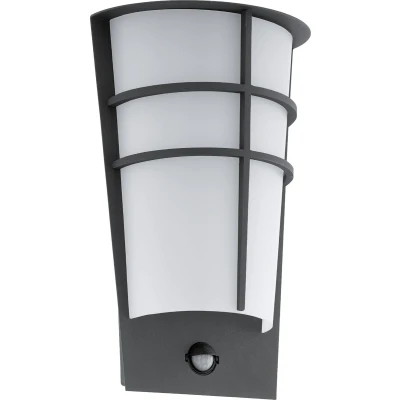 Afbeelding van EGLO Breganzo 1 Buitenverlichting IP44 Wandlamp 2 Lichts Antraciet Wit