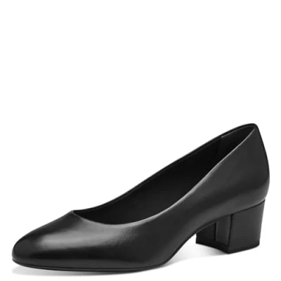 Afbeelding van Tamaris Dames 1 22306 42 damespumps, Zwart leder