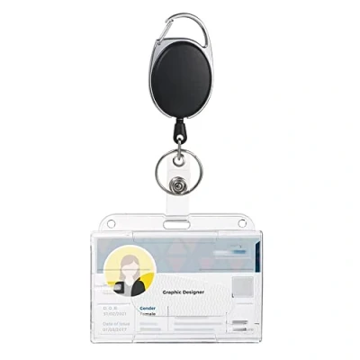 Afbeelding van Vicloon sleutelhanger met riemclip en ID kaarthouder, badge reel voor kaart (1 stuks)