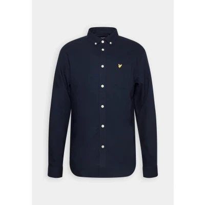 Afbeelding van Lyle &amp; Scott Regular FIT Light Weight Oxford Overhemd, Heren, Maat: XS, Dark navy