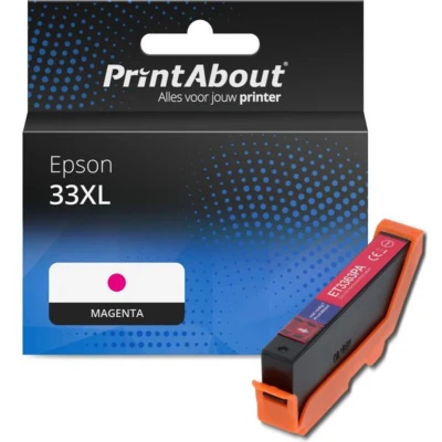 Afbeelding van Huismerk Epson 33XL (C13T33634012) Inktcartridge Magenta Hoge capaciteit