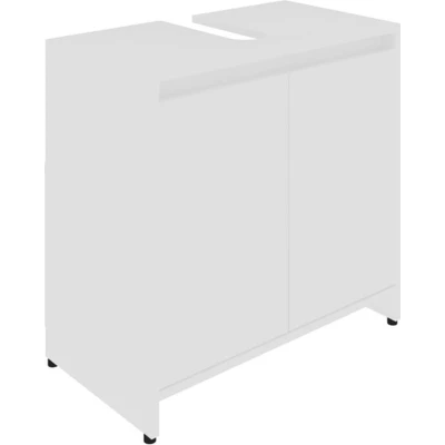 Afbeelding van Badkamerkast 60x33x61 cm spaanplaat wit