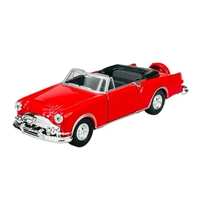 Afbeelding van Welly 1953 Packard Caribbean Cabrio open rood 1/34 1/39 metaal model auto sterven gegoten nieuw in doos