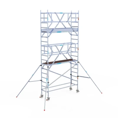Afbeelding van Rolsteiger 0.75x2.50x6.20m lichtgewicht platformen incl. dubbele voorloopleuningen