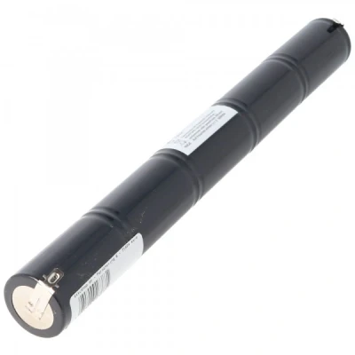 Afbeelding van batterij voor noodlicht NiCd 6.0V 4500mAh L1x5 Mono D met Faston connector 4.8 mm vervangt 6V