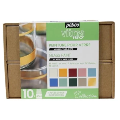 Afbeelding van Pebeo Set van 10 verschillende verzameldozen, 45 ml