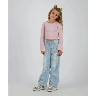 Afbeelding van Vingino jeans Hearts Blauwe 140
