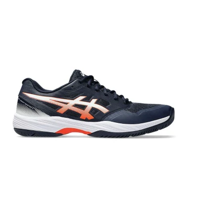 Afbeelding van Asics Gelcourt Hunter 3 Handbalschoenen, Heren, Maat: 41.5, Midnight/white Textiel/ synthetisch