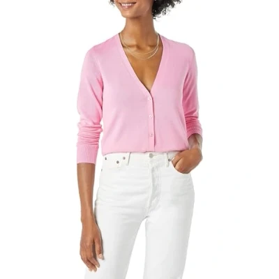 Image de Amazon Essentials Cardigan léger à col en V (grande taille disponible) Kvinnors, Rose, XXL