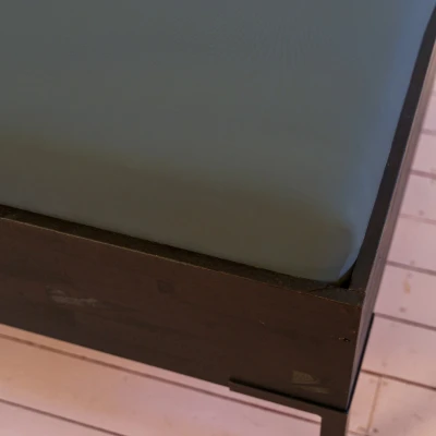 Afbeelding van Kayori Saiko Splittopper hoeslaken Antracite 180 200/200 220 (Kleur: Antracite)