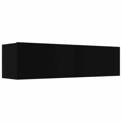 Afbeelding van vidaXL TV meubel Zwart 120 x 30 cm Vervaardigd hout