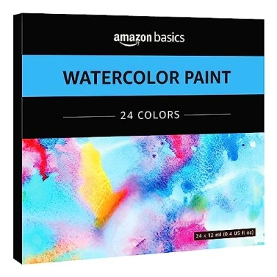 Afbeelding van Amazon Basics Aquarelbuizen, 24 kleuren