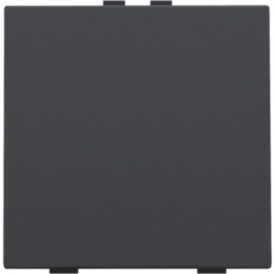 Afbeelding van Niko Home control, enkelvoudige drukknop, Intense Anthracite