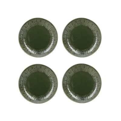 Afbeelding van Mikasa Jardin 4 delige bordenset, 21.5cm, groen