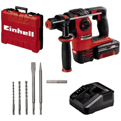 Afbeelding van Einhell Power X Change HEROCCO Kit +5 (1x3,0Ah) SDS Plus Accu boorhamer 18 V 3.0 Ah Li ion Incl. accu, koffer, accessoires