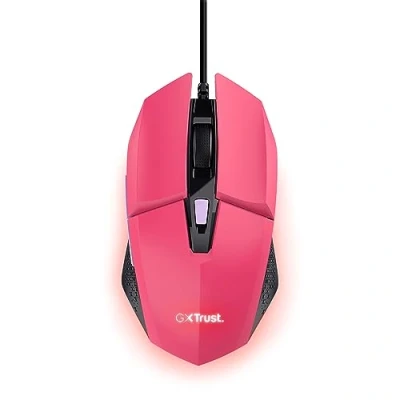 Afbeelding van Trust GXT109P FELOX Gaming muis Kabelgebonden Optisch Pink 6 Toetsen 6400 dpi Verlicht