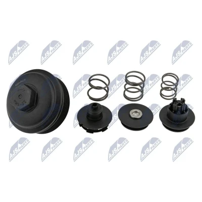 Afbeelding van NTY CCL AU 059 Deksel, oliefilterbehuizing Met afdichtring VOLKSWAGEN: Golf 5, Tiguan I, SKODA: Fabia 2, SEAT: Ibiza 4
