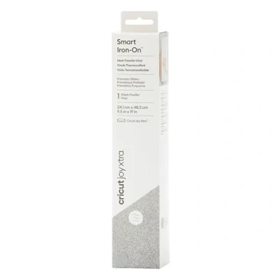 Afbeelding van Cricut Smart Iron On Joy Xtra Folie Snijbreedte 48.3 cm Glitter, Zilver