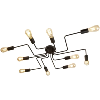 Afbeelding van Searchlight Circuit Plafondverlichting 82 X 52 12 Cm Mat Zwart