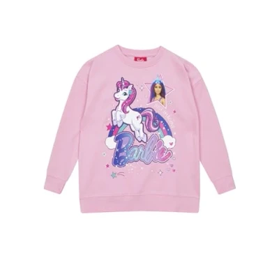 Afbeelding van Barbie Sweatshirt Kleding voor kinderen meisjes Trui 2 tot 10 jaar, Roze