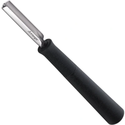 Afbeelding van Triangle Professioneel Rechthoekig Kerf en Decoreermesje RVS 14 cm Zwart