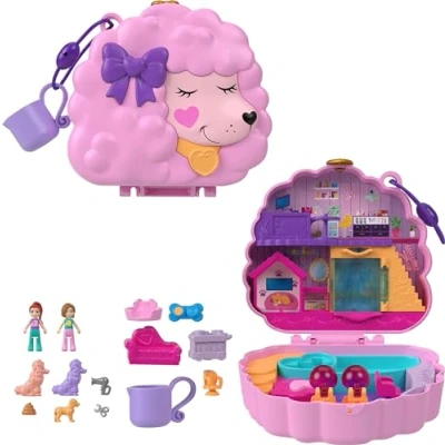 Image de Coffret figurines Mattel Caniche au spa Polly Pocket