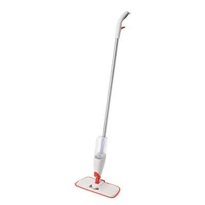 Afbeelding van OXO Good Grips Microvezelbezem met schuifborstel, wit/metallic/oranje