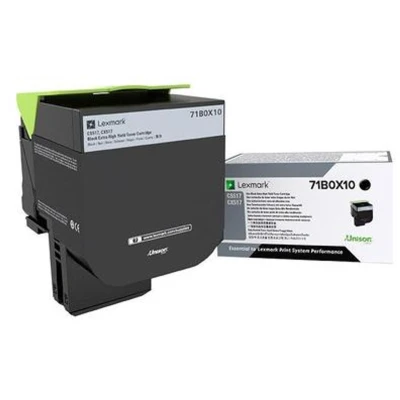Afbeelding van Lexmark 71B0X10 tonercartridge 1 stuk(s) Origineel Zwart