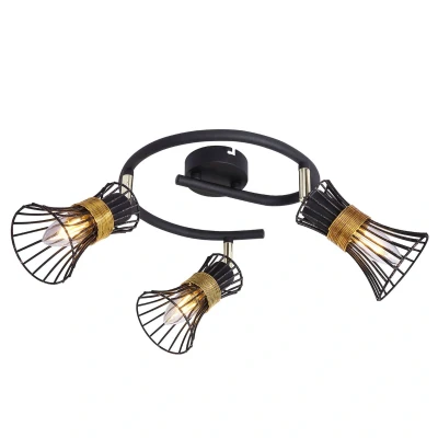 Afbeelding van Plafondlamp 54814 3 spiraal, lamps