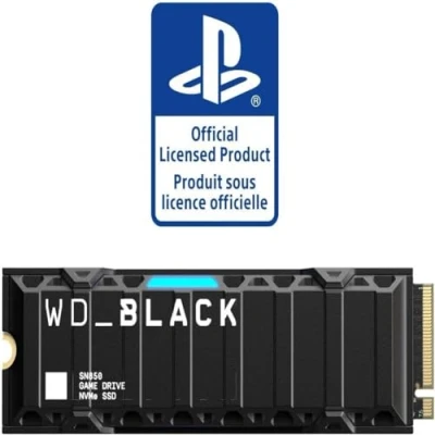 Afbeelding van Western Digital Interne Ssd M.2 Harde Schijf Sn850 1 Tb Met Koelplaat (wdbbkw0010bbk wrsn)