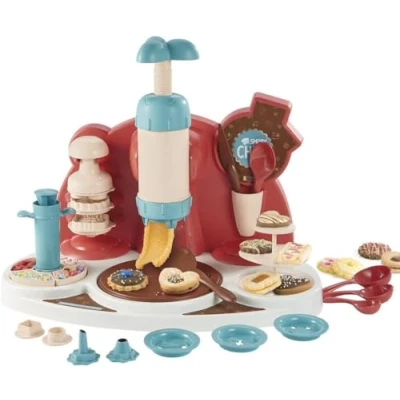 Afbeelding van Smoby Chef Biscuits Factory Koekjesmachine Voor het maken en decoreren van koekjes met bakboek (zonder ingrediënten) kinderen vanaf 5 jaar