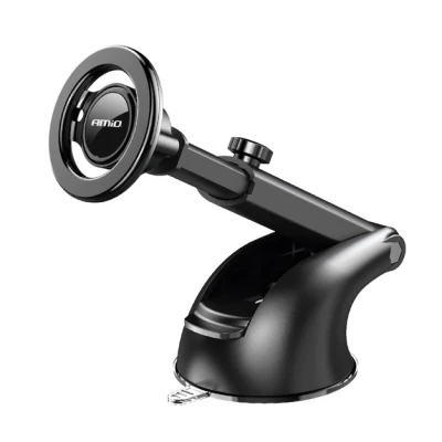 Afbeelding van AMiO Magsafe Auto Telefoonhouder met Telescopisch Uitschuifbare Arm voor Dashboard en Voorruit Zwart