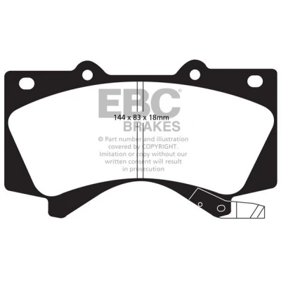 Afbeelding van EBC Brakes DP51815NDX Remblokkenset Vooras TOYOTA: Land Cruiser 200, Prado 70 Off Road, Amazon