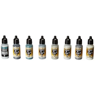Afbeelding van Acrylicos Vallejo Set van 8 figuren &quot;Us Navy &amp; USMC Colors from 70&#039;s to Present&quot;, blauw, 17 ml