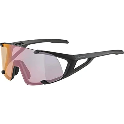 Afbeelding van Alpina Bril HAWKEYE S QV black mat/rainbow mirr.Cat.1 3