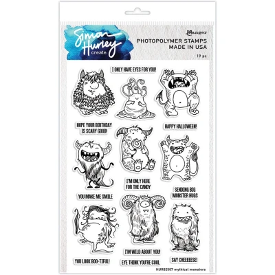 Afbeelding van Ranger SH Clearstamps 6x9 Mythical Monsters HUR82507 Simon Hurley (09 22)