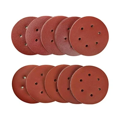 Afbeelding van SPTA 100 stuks 150 mm 40/80/120/180/320/600/800/1000/1500/2000 Schuurschijven Schuurpapier excentrische schuurmachines, met 6 gaten voor schuurmachines