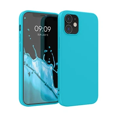 Afbeelding van kwmobile telefoonhoesje geschikt voor Apple iPhone 12 / Pro Hoesje smartphone Back cover in zeeblauw