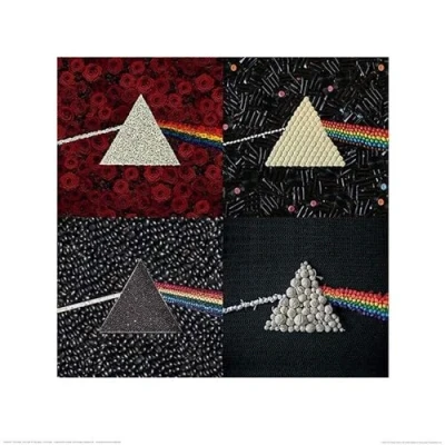 Afbeelding van Kunstdruk Pink Floyd Dark Side of the Moon Collections 40x40cm