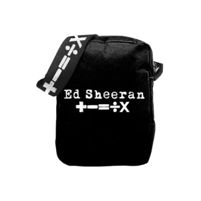 Afbeelding van Rocksax Ed Sheeran Schoudertas Symbolen, Zwart, Schoudertas, zwart.,